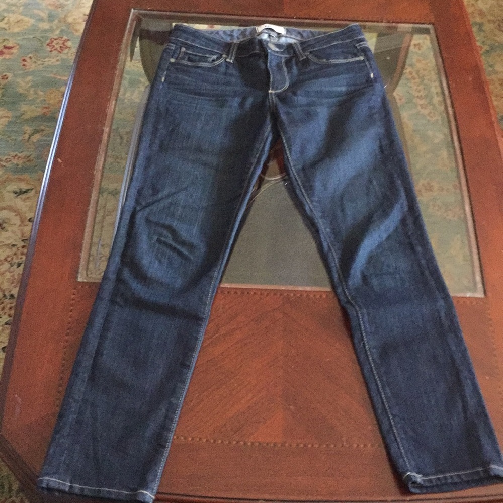 Paige Kylie cropped dark wash jeans